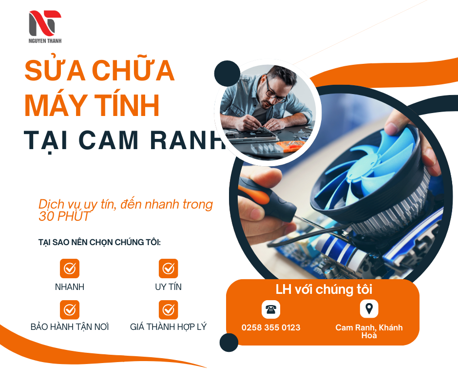 Sửa máy tính TẬN NƠI tại CAM RANH